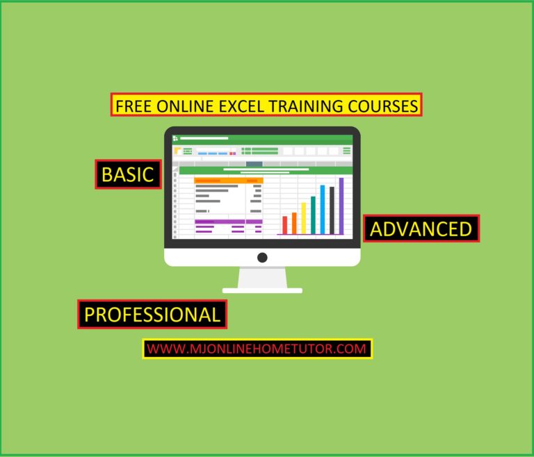 Best Online Microsoft Excel training course Free Basic to Advanced Excel